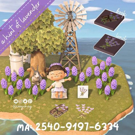 Acnh Lavender Path, Lavender Animal Crossing, Acnh Lavender Code, Acnh Lavender Fields, Acnh Lavender, Acnh Purple, Paths Acnh, Acnh Elegant, Purple Cottagecore