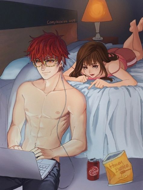 707 X Mc, Jumin X Mc, Seven Mystic Messenger, Mystic Messenger V, Luciel Choi, Mystic Messenger Game, Saeyoung Choi, Mystic Messenger Fanart, Mystic Messenger 707