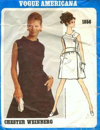 Style Année 60, Vogue Dress Patterns, Vintage Vogue Patterns, Robes Vintage, Vogue Dress, Vintage Dress Patterns, Vogue Sewing, Vogue Sewing Patterns, Vogue Pattern