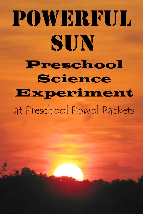 This is SO easy! Fun SUN preschool science experiment...my older kids loved it too! Great for starting a space theme! Earth Experiment, Science Experiments For Preschool, Experiments For Preschool, Outer Space Theme Party, Preschool Space Theme, Kindergarten Weather, Easy Science Fair Projects, Apologia Astronomy, Solar System Unit