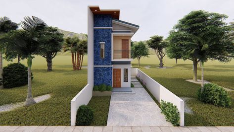 48 Sqm 2-Storey Small House Design 4x6 Meters With 2-Bedroom - Engineering Discoveries Tiny House Design 2 Bedroom, House Design 2 Bedroom, Design Small House, Home Gym Design Garage, 2 Storey House Design, 2 Storey House, Bedroom Minimalist, Tiny House Design, Small House Design