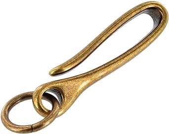 Buckleguy.com B7498 Antique Brass, Fish Hook Key Chain, Solid Brass-LL Top Fashion Brands, Brass Chain, Outdoor Woman, Fish Hook, Shop Top, Fashion Brands, Key Chain, Antique Brass, Solid Brass