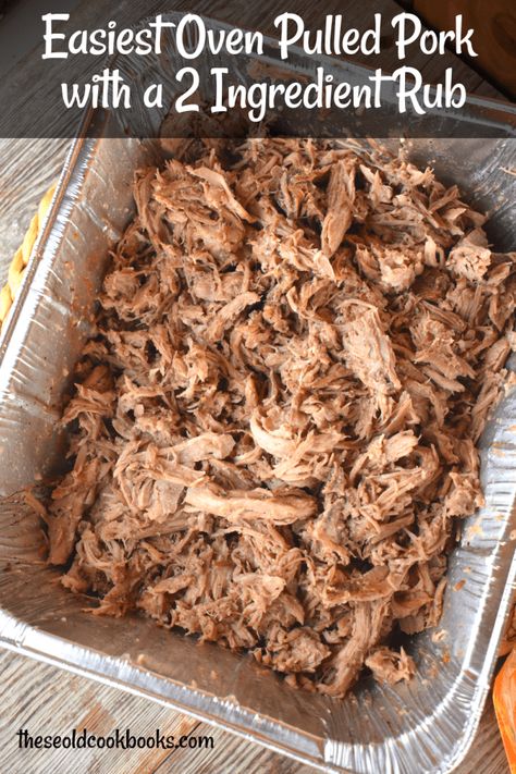 Oven Baked Pulled Pork, Quick Pulled Pork, Pulled Pork In The Oven, Baked Pulled Pork, Pork In The Oven, Pulled Pork Oven Recipe, Oven Pulled Pork, Pork Loin Pulled Pork, Oven Roasted Pulled Pork