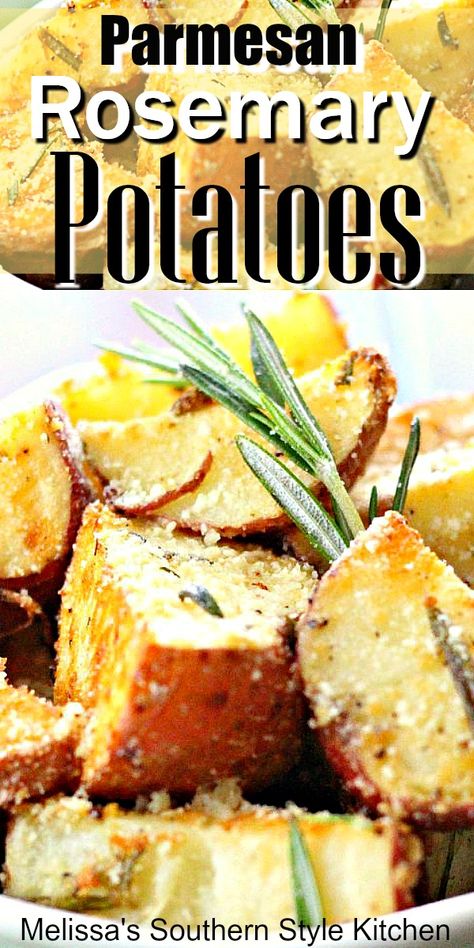 Red Potatoes Oven, Oven Casserole Recipes, Sour Cream Potatoes, Red Potato Recipes, Best Potato Recipes, Rosemary Recipes, Parmesan Roasted Potatoes, Rosemary Potatoes, Herb Roasted Potatoes