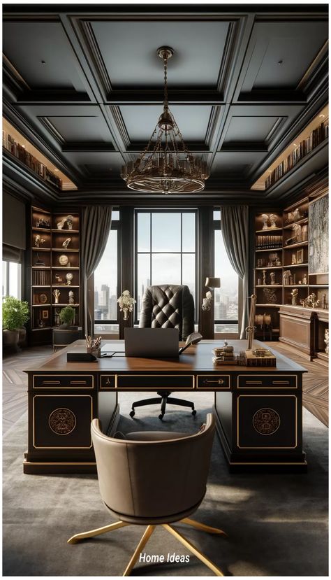 Brown home office