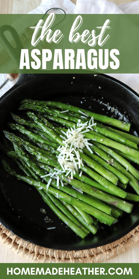 Skillet Asparagus Recipe Asparagus In Pan, Cast Iron Asparagus, Skillet Asparagus Recipes, Skillet Asparagus, Philly Cheesesteak Recipe, Best Asparagus Recipe, Camping Meal Planning, Asparagus Dishes, Grilled Asparagus Recipes