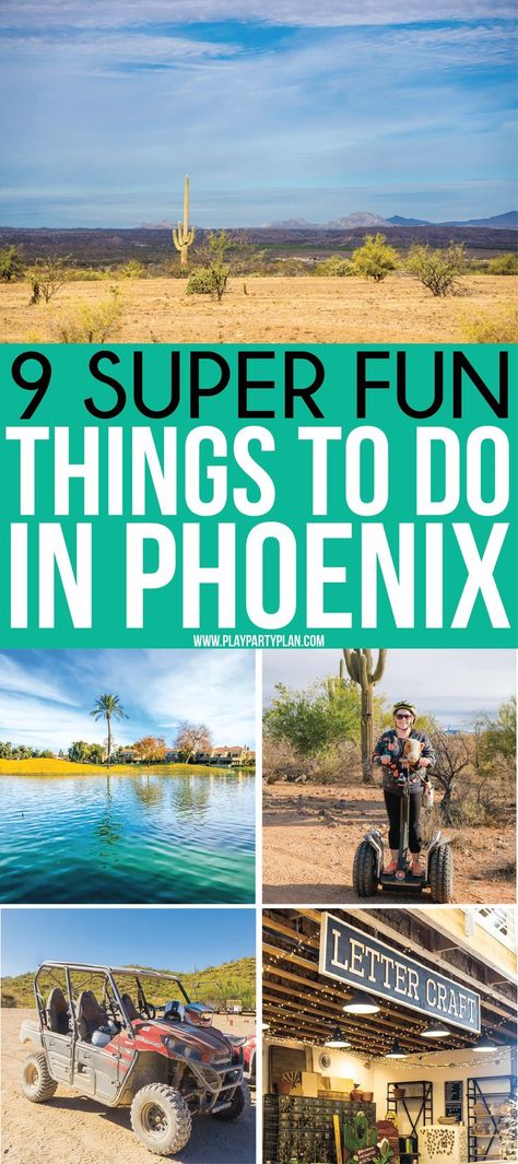 The best things to do in Phoenix Arizona whether you’re living there already or just going on vacation! Great restaurants to try, downtown nightlife to experience, must-see attractions, and of course things to do with kids! The ultimate resource for someone looking for what to do in Phoenix!    #phoenix #arizona #familytravel #travel #traveltips #travelling #outdoor #adventure #adventuretime #bucketlist To Do In Phoenix Arizona, Phoenix Vacation, Phoenix Travel, Arizona Trip, Arizona Vacation, Restaurants To Try, Arizona House, Usa Roadtrip, Cheap Places To Travel