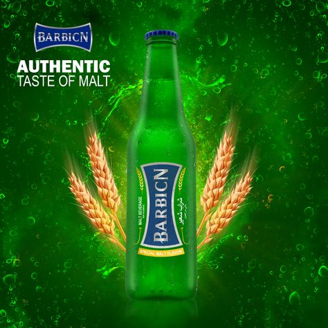 Barbican is a brand of non-alcoholic malt drinks. The drink is primarily sold in the Middle East and North Africa. Due to the popularity of Barbican in the GCC, it has become a genericized trademark for non-alcoholic malt drinks. #barbicanarab #green Barbican Drink, Arnold Render, Autodesk Maya, Drinks Design, Camera Raw, Soju Bottle, Graphic Design Advertising, The Middle East, North Africa