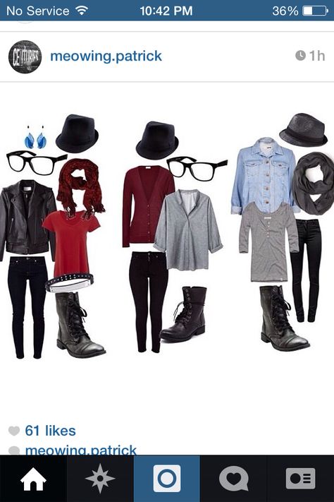 Fall out boy and Patrick stump outfit  i like the one all the ways onto left Patrick Stump Soul Punk, Band Merch Outfits, Ordinary Outfits, Fall Out Boy Concert, Concert Clothes, Music Inspired Fashion, Soul Punk, Clothes Board, Boys Fall Outfits