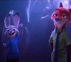 Zootopia Gif, Judy Hops, Zootopia Nick Wilde, Zootopia Nick, New Disney Movies, Nick And Judy, Nick Wilde, Disney Zootopia, Fox And Rabbit