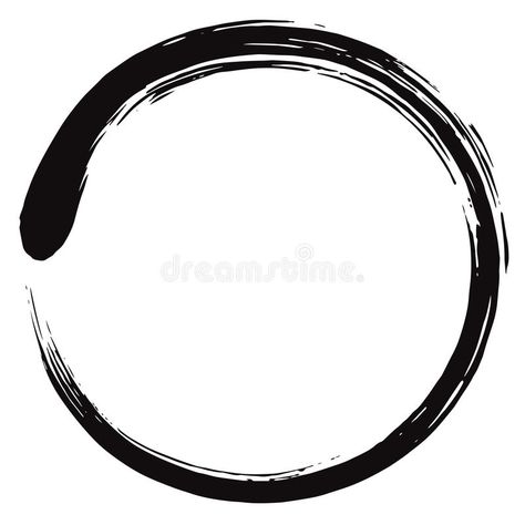 Minimalistic Enso Zen Circle Vector stock illustration Zen Tattoo Men, Red Lotus Tattoo, Paintbrush Tattoo, Circle Tattoo Design, Small Mountain Tattoo, Japanese Mask Tattoo, Zen Tattoo, Wing Tattoo Men, Round Tattoo