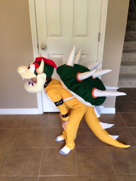 Shell Costume Diy, Bowser Halloween Costume, Bowser Shell, Shell Costume, Mario Bros Costume, Bowser Costume, Fall Carnival, Valentine Diy, Costume Diy