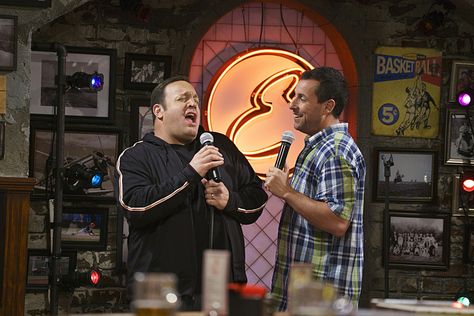 Adam Sandler and Kevin James in Kevin Can Wait (2016) Adam Sandler And Kevin James, Dropping Out Of College, Kevin James, Halloween Costumes For Teens, Adam Sandler, Dynamic Duo, Police Officer, Halloween Costume, Halloween Costumes