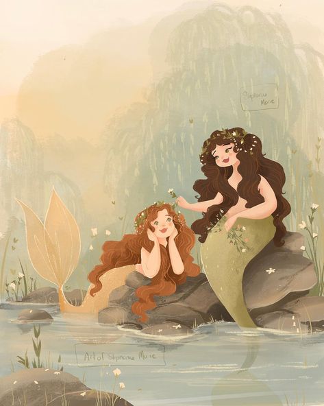 30 Best Mermaid Illustration Ideas You Should Check Dancing Mermaid, Mermaid Illustration, Mermaid Drawings, Illustration Ideas, Sea Inspired, Mermaid Art, Mermaid Hair, Underwater World, Marine Life