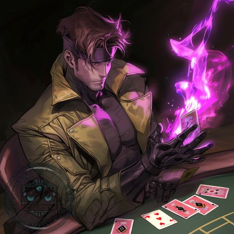 Gambit’s Game   "Gambit sees your bet, and raises it. 'Cause the cards always be in my favor."  #gambit #xmen #cardsharp #alwayswinning #masterofcards #xmen97 #poker #classicxmen #marvel #xmenuniverse #uncannyxmen #comicbooks #comicbookgeek #epic #xmen92 #90sxmen #marvelstudiosxmen #xmenedits #gambitedit #gambitedits   🃏✨ Play the hand you’re dealt with @codetoons, where every draw tells a story. Place your bets! Gambit Fanart X Men, Gambit Xmen Fanart, Gambit Cards, Gambit Xmen 97, Gambit Pfp, X Men Gambit, Gambit Fanart, Gambit Icon, Gambit Art