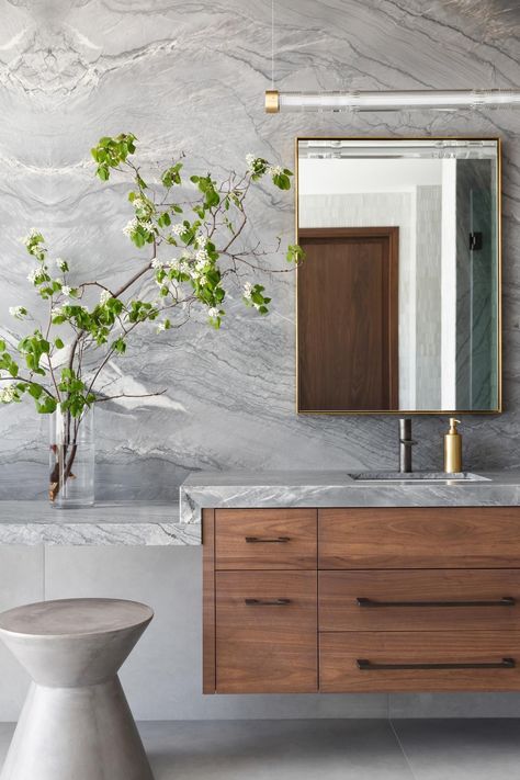 Gallery - Featured Hardware | Sun Valley Bronze Hardware Floating Sink Vanity, Bathroom Photography, Floating Sink, Timeless Interior Design, Spa Inspired Bathroom, Timeless Interior, Contemporary Cabinets, Spa Inspiration, Sun Valley