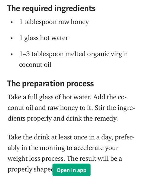 How To Prepare To Lose Your Virginity, Organic Virgin Coconut Oil, Help Losing Weight, Virgin Coconut Oil, Raw Honey, Losing You, Hot Water, Coconut Oil, Drinks