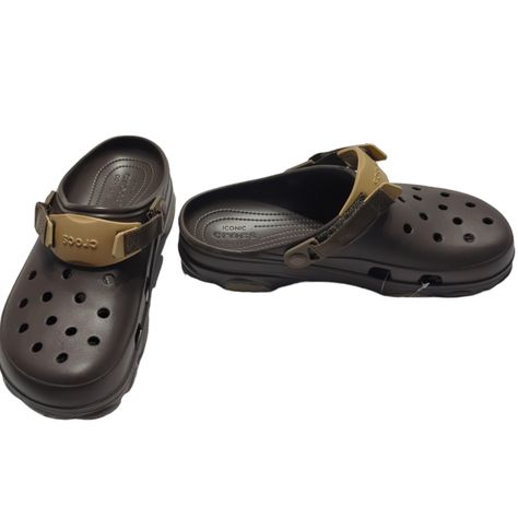 Nwt Men's And Women's Classic Croc All Terrain Clogs Waterproof Slip On Shoes 13 * Color Is Espresso * New In Original Box * Smoke Free Home * Always Same Day Or Next Day Shipping Crocs Brown, Crocs Shoes, Loafer Shoes, On Shoes, Slip On Shoes, Size 13, Clogs, Espresso, Original Box