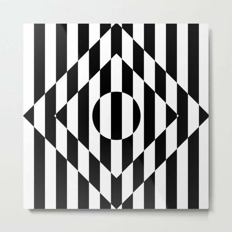 Monochrome Line Art, Op Art Ideas, Opart Illusion, Easy Op Art, Op Art Design, Op Art Lessons, Native African, Optical Illusion Quilts, Canvas Painting Ideas For Beginners