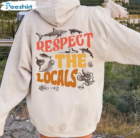 Retro Respect The Locals Shirt , Be Kind To The Sea Crewneck Short Sleeve Check more at https://customizationtrend.com/retro-respect-the-locals-shirt-be-kind-to-the-sea-crewneck-short-sleeve-4735/ Jaws Tshirt, Respect The Locals, Be Kind, The Locals, The Sea, Tee Shirts, Crew Neck, T Shirt