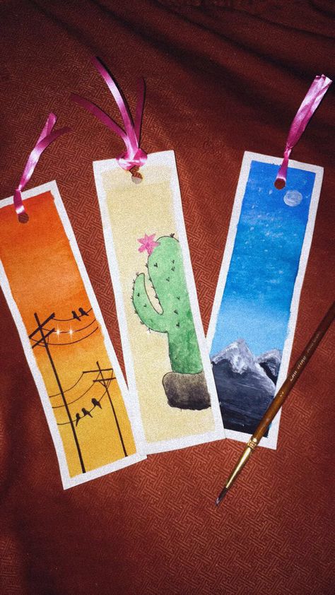 acrylic painting #bookmark #bookmarkpainting #acrylic Acrylic Bookmark Painting, Simple Painted Bookmarks, Bookmarks Acrylic Paint, Easy Bookmark Painting Ideas, Cute Bookmarks Diy Simple, Acrylic Painting Bookmarks, Bookmark Painting Acrylic, Bookmark Painting Ideas Acrylic, Bookmark Ideas Drawing