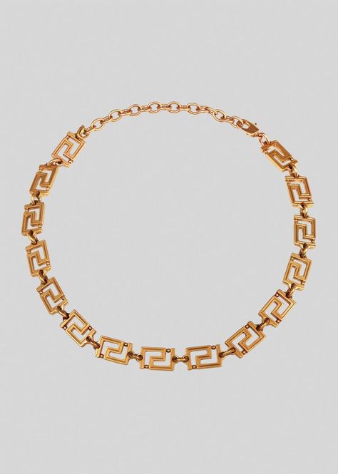 Versace Greca Chain Choker Necklace for Women | Official Website Versace Jewelry, Versace Fashion, Chain Choker Necklace, Chain Choker, Jewelry For Women, Necklace For Women, Chain Link, Chains Necklace, New Collection