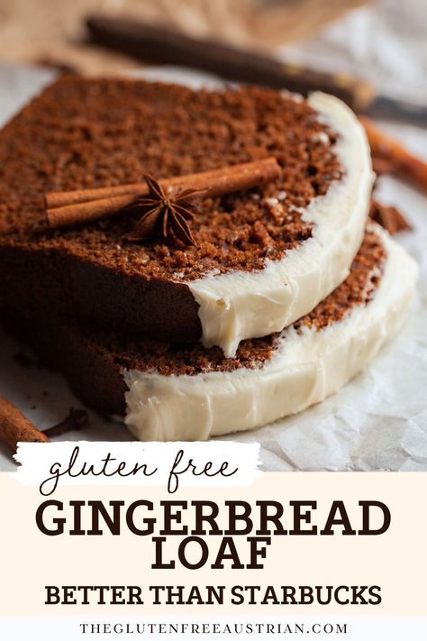 Fill your home with the delightful aroma of this Gluten-Free Gingerbread Loaf! This simple recipe brings together the perfect mix of spices, rich molasses, and just the right amount of sweetness to create a moist, flavorful treat. Ideal for holiday gatherings, breakfast, or a cozy afternoon snack, this Gingerbread Loaf is bound to become a family favorite. Paleo Gingerbread Loaf, Gluten Free Holiday Bread, Gluten Free Loaf Recipes, Healthy Gingerbread Loaf, Christmas Dessert Ideas Gluten Free, Gluten Free Gingerbread Loaf, Gluten Free Winter Recipes, Gluten Free Xmas Treats, Gluten Free Holiday Desserts