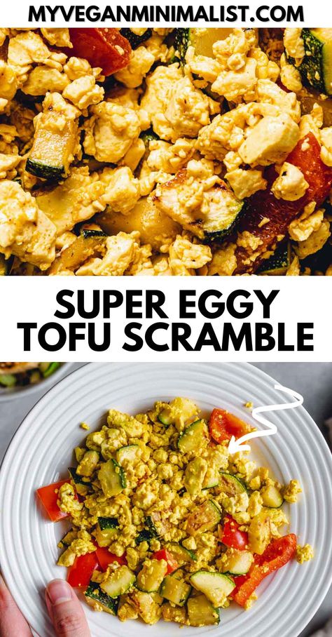 The best healthy vegan soft tofu scramble made in 15 minutes using 6 easy ingredients. Silken tofu is paired with paprika powder, garlic powder, black salt, and nutritional yeast. This easy healthy breakfast is high in protein, flavourful, and super eggy. Plus, it's suitable for beginners, cheap, and perfect for lazy days. Serve it in a burrito, sandwich, Buddha bowl, wrap, as a light lunch or quick dinner. It's so hearty and satisfying, you will be hooked! Perfect meal prep option. Burrito Sandwich, Tofu Scrambled Eggs, Silken Tofu Recipes, Tofu Scramble Vegan, Vegan Pot Pies, Soft Tofu, Quick Meal Prep, Vegan Breakfast Easy, Silken Tofu