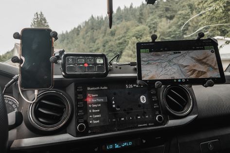 Tacoma Dash Mods, 2nd Gen Tacoma Accessories, 2nd Gen Tacoma Mods, Tacoma Interior Mods, Cabin Organization, 2nd Gen Tacoma, Toyota Tacoma Off Road, Toyota Tacoma Accessories, Hunting Truck