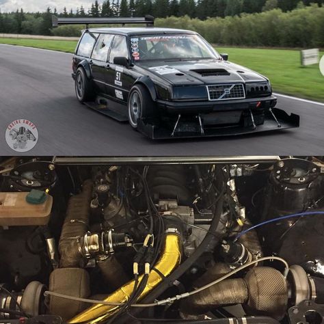 Twin Turbo LS1 swapped Volvo 945🤘🏼 Granny’s car has gone Wild! What y’all think? Built by @timpa092 #engineswap @engine_swaps Engine Swap, S Car, Twin Turbo, Sports Cars, Volvo, Twins, Bmw Car, Sports Car, Engineering