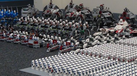 My New LEGO Clone Army of 2013 | Biggest and most epic LEGO … | Flickr Lego Clone Army, Star Wars Collection Display, Lego Displays, Lego For Adults, Cheap Lego, Army Bedroom, Lego 3d, Lego Star Wars Mini, Lego Clones