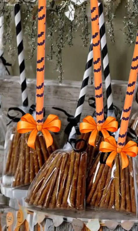 Halloween Party Food Ideas. Are you ready to turn your Halloween… | by Castlerandom | Jul, 2023 | Medium Witch Broom Pretzel Bags, Pretzel Stick Broomsticks, Pretzel Stick Witches Broom, Pretzel Witches Broom, Broom Pretzel Sticks, Witches Broom With Pretzels, Witch Broom Pretzels, Broom Stick Pretzels, Halloween Food Gift Ideas