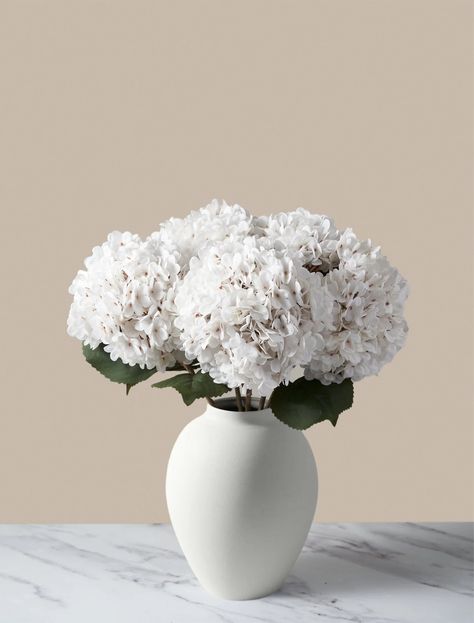 Hydrangea Annabelle, Hydrangea Vase, Large Hydrangea, Faux Hydrangea, Wall Candle Holders, Gallery Wall Frames, Vase Arrangements, White Hydrangea, White Colour