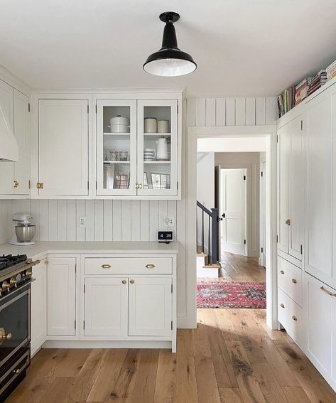 - Little Miss Momma Hardware Combinations, Secret Garden House, Paneling For Walls, Cabinet Hardware Installation, No Upper Cabinets, White Farmhouse Sink, Hallway To Bedrooms, Kitchen Farm, Two Tone Cabinets