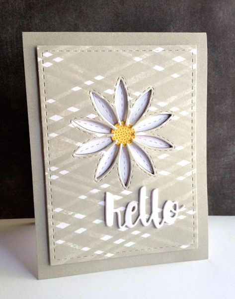 Daisy Cards, Hello Cards, Cricut Cards, Shrink Plastic, Stamping Up Cards, Card Making Inspiration, Handmade Birthday Cards, Simon Says, Simon Says Stamp