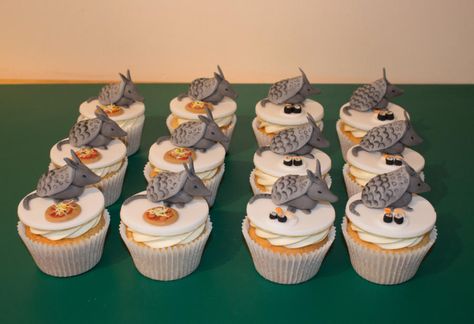 Armadillo Cupcakes - Cake by NooMoo Armadillo Cupcakes, Armadillo Cake, Magnolia Cupcakes, Texas Cake, Amazing Cupcakes, Making Decorations, Cupcake Photos, Eat Cupcakes, Steel Magnolias