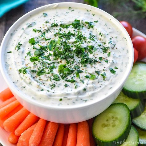 Greek Yogurt Dip is an all-natural, creamy, flavorful dip loaded with non-fat Greek yogurt and fresh herbs for a healthy way to enjoy fresh veggies! Healthy Greek Yogurt Dip, Greek Yogurt Veggie Dip, Yogurt Dips, Veggie Dip Recipe, Greek Yogurt Dip, Greek Yogurt Dips, Vegetable Dips, Vegetable Dip, Healthy Greek Yogurt