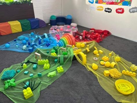 Eyfs Colour Activities, Colour Activities Eyfs, Colour Sorting Activities, Classroom Idea, Nursery Activities, Baby Learning Activities, Daycare Activities, School Garden, Color Sorting