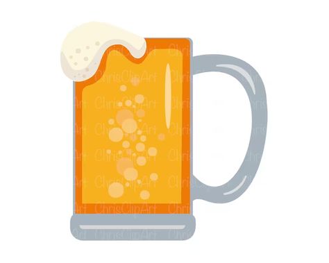 Alcohol Clipart, Beer Mug Svg, Beer Clipart, Beer Svg, Beer Graphic, Mug Svg, Beer Design, Beer Mug, Art Images