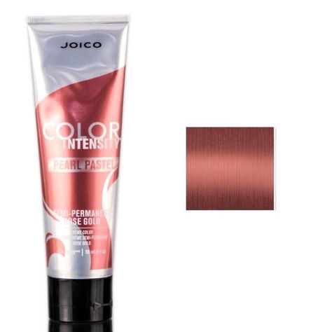 Joico - Joico Hair Color Hair Color Intensity Metallic Semi Permanent Creme Color Pastel: Rose Gold - Walmart.com - Walmart.com Metallic Hair Dye, Joico Color Intensity, Joico Hair Color, Rose Gold Hair Dye, Joico Color, Kukui Nut, Hair Due, Temporary Hair Color, How To Lighten Hair