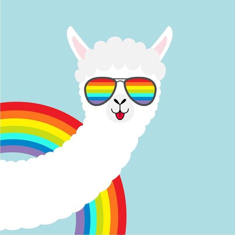 Rainbow Llama, Rainbow Sheep, Llama Funny, Hypebeast Wallpaper, Llama Drama, Lgbtq Pride, Lgbt Pride, Gay Love, Gay Pride