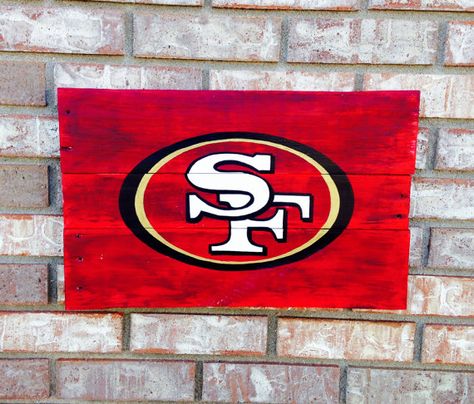 49ers Canvas Painting, 49er Paintings, 49ers Painting, 49ers Artwork, San Francisco 49ers Logo Printable, 49ers Colors, San Francisco 49ers Logo Svg, Football Paintings, 49ers Logo