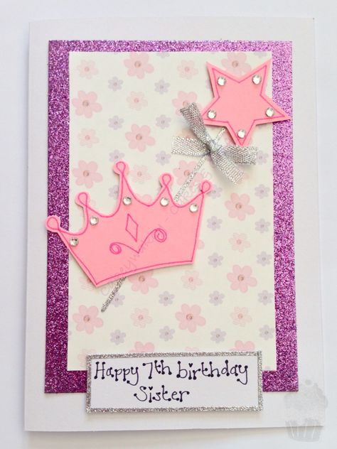 Cards For Hospitalized Kids, Princess Birthday Card, Princess Cards, Princess Valentines, Princess Card, Simple Birthday Cards, Aunt Life, Anime Tutorial, Girl Birthday Cards