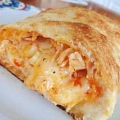 Buffalo Chicken Calzone - Allrecipes.com Buffalo Chicken Stromboli, Chicken Stromboli, Buffalo Chicken Calzone, Chicken Calzone, Pizza Calzone, Calzone Recipe, Pizza Roll, Chicken Wing, Wrap Sandwiches