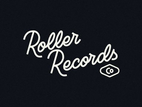 Roller Records - Monoline lettering by Alex Aperios on Dribbble Monoline Lettering, Beer Illustration, Guideline Template, Negative Space Logos, Brand Guidelines Template, Stationery Mockup, Work With Me, Small Studio, Web Designer