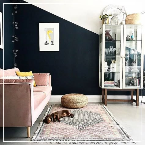 6 Unusual Ways To Use Paint | sheerluxe.com Colour Blocking Interior, Half Painted Walls, Wall Color Combination, Office Guest Room, Hotel Interiors, Home Decor Color, Lifestyle Products, Little Greene, Beauty Wellness