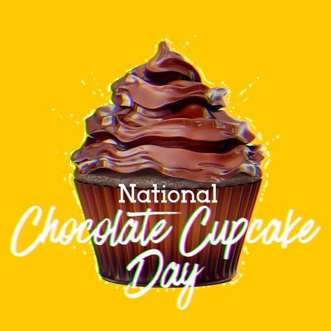 National Chocolate Cupcake Day, National Celebration Days, National Cupcake Day, Dessert Recipes Cookies, Tupperware Consultant, Cupcake Day, Engagement Posts, Cake Day, Celebration Day