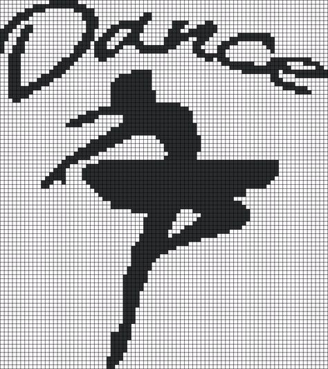 Alpha Friendship Bracelet Pattern #11493 - BraceletBook.com Dancer Cross Stitch Pattern, Dance Cross Stitch Patterns, Graph Crochet, Embroidery Alphabet, Photo Pattern, Color Guide, Pixel Pattern, Pixel Art Pattern, Crochet Tapestry