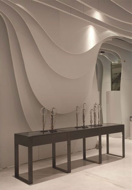 Rhythm By Gradation Interior Design, Lines In Interior Design, Line In Interior Design, Layered Interior Design, Line Interior Design, Contour Design, Layering Design, Parametric Interior Design, Rhythm In Interior Design