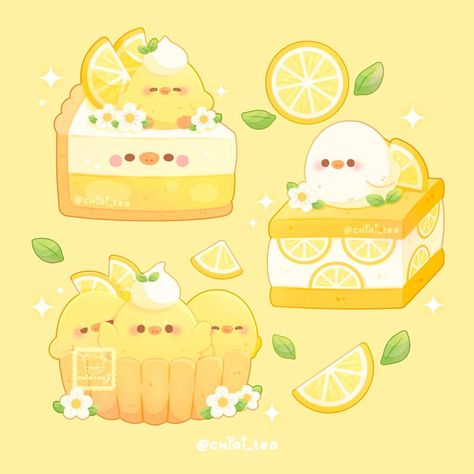 Who wants some lemony desserts? 😎🍋 I’m a big fan of lemon desserts / anything citrusy in general 😌 Are you?? — For the citrus squeeze pr… | Instagram Lemon Food Art, Cute Food Drawings Kawaii, Dessert Animals, Yellow Anime, Lemon Drawing, Inspirational Digital Art, Food Drawings, Lemon Art, Spirit Animal Art